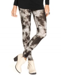 With a print that evokes a stormy night, Belle Du Jour's graphic leggings are all about personality! With a print that evokes a stormy night, Belle Du Jour's graphic leggings are all about personality!