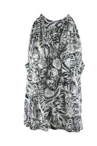 Alfani Womens Ruffle Front Printed Sleeveless Top Alfani Womens Ruffle Front Printed Sleeveless Top