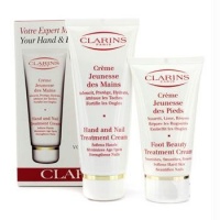 Clarins Hands & Foot Set: Hand & Nail Treatment Cream 100ml + Foot Beauty Treatment Cream 75ml 2pcs Clarins Hands & Foot Set: Hand & Nail Treatment Cream 100ml + Foot Beauty Treatment Cream 75ml 2pcs