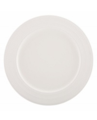 Elegance comes easy with this round platter from kate spade new york's Fair Harbor white dinnerware--perfect for roast chicken or grilled steak. Durable stoneware in a milky white hue is half glazed, half matte and totally timeless. Elegance comes easy with this round platter from kate spade new york's Fair Harbor white dinnerware--perfect for roast chicken or grilled steak. Durable stoneware in a milky white hue is half glazed, half matte and totally timeless.