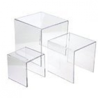 Clear Acrylic Riser Set (3, 4, 5) Sourceone Premiums Clear Acrylic Riser Set (3, 4, 5) Sourceone Premiums