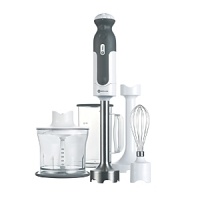 Get powerful, efficient and controllable blending at the touch of a button with unique tri-blade design. Enjoy quick and efficient, splash free blending with stainless steel triple blade. Choose from variable speeds to ensure the most efficient chopping and blending of any ingredients.