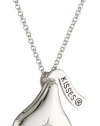 Hershey Jewelry Sterling Silver Diamond 0.005 cttw Flat Back locket Pendant