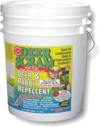 Deer Scram 25# Deer & Rabbit Repellent Granular White Pail Deer Scram 25# Deer & Rabbit Repellent Granular White Pail