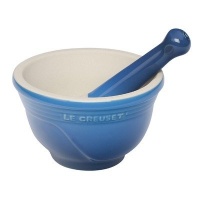 Le Creuset Stoneware 10-Ounce Mortar and Pestle, Marseille