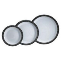 Denby Jet Stripes Dinner Plate, Set of 4 Denby Jet Stripes Dinner Plate, Set of 4