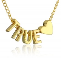 BCBGeneration Gold tone True Love Mini Affirmation Necklace BCBGeneration Gold tone True Love Mini Affirmation Necklace