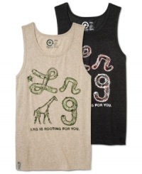 When no one's on your side, LRG is rooting for you. Wear it well with this warm-weather-ready tank top. When no one's on your side, LRG is rooting for you. Wear it well with this warm-weather-ready tank top.