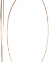 Nine West Brass Hoops Rose Gold-Tone Large Thin Hoop Earrings