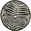 Safavieh Lyndhurst Collection LNH226A Black and White Round Area Rug, 8-Feet