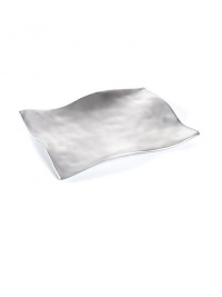 It's metal artistry with a New York edge- hand cast aluminum alloy organically molded under fire for a unique, tactile treasure that perfectly suits the table or home.Aluminum alloy16 rectangleHand washImported It's metal artistry with a New York edge- hand cast aluminum alloy organically molded under fire for a unique, tactile treasure that perfectly suits the table or home.Aluminum alloy16 rectangleHand washImported