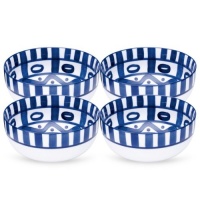 Dansk Arabesque Blue and White Small All Purpose Bowls, Set of 4 Dansk Arabesque Blue and White Small All Purpose Bowls, Set of 4