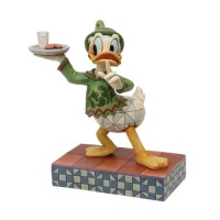 Disney Traditions designed by Jim Shore for Enesco Elf Donald with Cookies Figurine 6.75 IN Disney Traditions designed by Jim Shore for Enesco Elf Donald with Cookies Figurine 6.75 IN