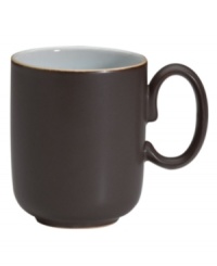 Handsome and understated, this Sienna mug features a matte mocha surface and glazed interior for smart-casual style with your coffee, cocoa or tea. Handsome and understated, this Sienna mug features a matte mocha surface and glazed interior for smart-casual style with your coffee, cocoa or tea.