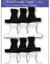 Butterfly Clamps 1-dozen * Small Size: 2 * Black & White