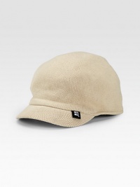 Softly knit cotton with an original silhouette defined by a short brim. Hand wash Imported Softly knit cotton with an original silhouette defined by a short brim. Hand wash Imported