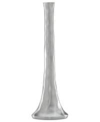 Handcrafted in aluminum alloy with an organic shape and brushed finish, the Dimension candlestick from Donna Karan Lenox lends a serene, dreamy quality to modern settings. Handcrafted in aluminum alloy with an organic shape and brushed finish, the Dimension candlestick from Donna Karan Lenox lends a serene, dreamy quality to modern settings.