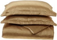 Divatex Home Fashions Royal Opulence Woven Satin Stripe Full/Queen Duvet Mini Set, Brass Divatex Home Fashions Royal Opulence Woven Satin Stripe Full/Queen Duvet Mini Set, Brass