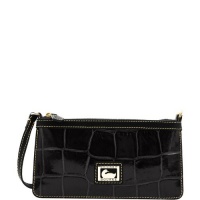 Dooney & Bourke Croco Large Slim Wristlet, Black Dooney & Bourke Croco Large Slim Wristlet, Black
