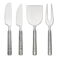 Donna Karan infuses her modern, city-chic aesthetic into this serving set from Lenox, wrapping each handle in a gleaming thread-like texture. Donna Karan infuses her modern, city-chic aesthetic into this serving set from Lenox, wrapping each handle in a gleaming thread-like texture.