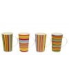 Wake up your morning routine with the Lollypop mugs gift set from Maxwell & Williams. A retro shape and fun stripes add new pep to your regular coffee, cocoa or tea.