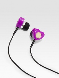 A colorful and sweet design perfect for listening to your favorite tunes or calls.PlasticCompatible with iPod®, iPhone® and other audio or mobile phone devicesImported A colorful and sweet design perfect for listening to your favorite tunes or calls.PlasticCompatible with iPod®, iPhone® and other audio or mobile phone devicesImported