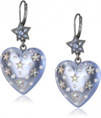 Betsey Johnson Heaven's to Betsey Lucite Heart Drop Earrings Betsey Johnson Heaven's to Betsey Lucite Heart Drop Earrings