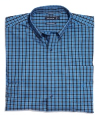 A buttoned-up favorite in a timeless check pattern. Nautica's signature shirts go from workweek to weekend for versatile style all year round. A buttoned-up favorite in a timeless check pattern. Nautica's signature shirts go from workweek to weekend for versatile style all year round.