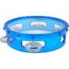 LMI Transparent Tambourine with Head Blue 15CM