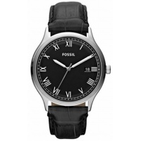 Fossil Men's Ansel FS4746 Black Leather Analog Quartz Watch with Black Dial Fossil Men's Ansel FS4746 Black Leather Analog Quartz Watch with Black Dial
