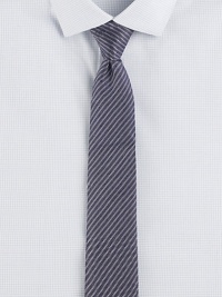 Trim stripes, pared in width to balance the cut of modern suits and jackets.SilkDry cleanMade in USA Trim stripes, pared in width to balance the cut of modern suits and jackets.SilkDry cleanMade in USA