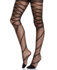 Crossing over. Slip into these stunning crisscross tights from kensie and walk away with a serious style statement. Crossing over. Slip into these stunning crisscross tights from kensie and walk away with a serious style statement.