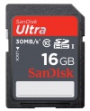 SanDisk Ultra 16 GB SDHC Class 10 Flash Memory Card 30MB/s SDSDU-016G-AFFP