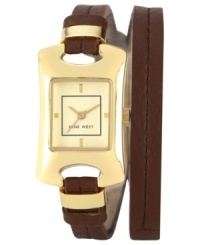 That's a wrap! You've found your new favorite watch with this double-wrap design from Nine West. That's a wrap! You've found your new favorite watch with this double-wrap design from Nine West.