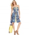 A bold print with bright trim makes this RACHEL Rachel Roy dress a hot pick for summer -- perfect for a day-date!