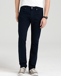 Rock these dark navy jeans with your favorite tee and fresh kicks for a street smart, everyday style that accords with your laid-back attitude. Then at night, parlay them for a dressed-up look with a hip blazer, button-down and drivers. A versatile and modern denim design from AG Jeans. Rock these dark navy jeans with your favorite tee and fresh kicks for a street smart, everyday style that accords with your laid-back attitude. Then at night, parlay them for a dressed-up look with a hip blazer, button-down and drivers. A versatile and modern denim design from AG Jeans.