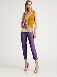 A beloved cropped design made from stretch cotton for a timeless look.Side zipperBack waist dartsInseam, about 2695% cotton/LycraDry cleanMade in ItalyModel shown is 5'10½ (179cm) wearing US size 4. A beloved cropped design made from stretch cotton for a timeless look.Side zipperBack waist dartsInseam, about 2695% cotton/LycraDry cleanMade in ItalyModel shown is 5'10½ (179cm) wearing US size 4.