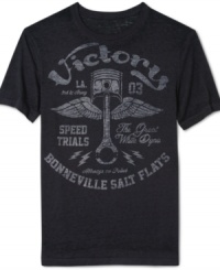 Add edgy style to your casual look with this burnout graphic t-shirt by 3rd & Army. Add edgy style to your casual look with this burnout graphic t-shirt by 3rd & Army.