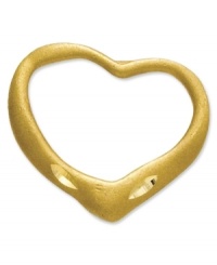 String this iconic floating heart charm onto your favorite chain for a truly romantic look. Crafted in diamond-cut 14k gold. Chain not included. Approximate length: 2/5 inch. Approximate width: 3/10 inch. String this iconic floating heart charm onto your favorite chain for a truly romantic look. Crafted in diamond-cut 14k gold. Chain not included. Approximate length: 2/5 inch. Approximate width: 3/10 inch.