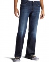 7 For All Mankind Men's Austyn Relaxed Straight Leg Jean in Los Angeles Dark, La Dark, 32