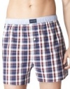 Tommy Hilfiger Men's Plaid Woven Boxer