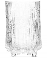 A testament to winter's beauty, Ultima Thule highball glasses feature distinctive shaping inspired by melting ice and designed by Tapio Wirkkala. Originally crafted using a wooden mold, each piece in the Iittala collection reflects thousands of hours of glass blowing technique. A testament to winter's beauty, Ultima Thule highball glasses feature distinctive shaping inspired by melting ice and designed by Tapio Wirkkala. Originally crafted using a wooden mold, each piece in the Iittala collection reflects thousands of hours of glass blowing technique.