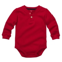 OshKosh B'gosh Boys Thermal Henley Long Sleeve Cotton Knit Bodysuit Red (24 Months) OshKosh B'gosh Boys Thermal Henley Long Sleeve Cotton Knit Bodysuit Red (24 Months)