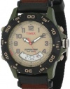 Timex Men's T45181 Expedition Analog-Digital Chrono Alarm Timer Brown Nylon Strap Watch