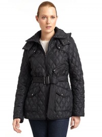 THE LOOKDiamond quilted designZip-off hoodRounded collarFront zipperStorm flaps with snapsFront zip pocketDual snap flap pocketsRemovable tie beltLong sleevesTHE FITAbout 27 from shoulder to hemTHE MATERIALShell and fill: polyesterFully linedCARE & ORIGINDry cleanImportedModel shown is 5'10 (177cm) wearing US size Small. THE LOOKDiamond quilted designZip-off hoodRounded collarFront zipperStorm flaps with snapsFront zip pocketDual snap flap pocketsRemovable tie beltLong sleevesTHE FITAbout 27 from shoulder to hemTHE MATERIALShell and fill: polyesterFully linedCARE & ORIGINDry cleanImportedModel shown is 5'10 (177cm) wearing US size Small.