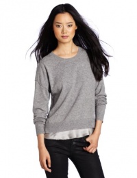Rebecca Taylor Women's Jersey Combo Pullover Sweater Rebecca Taylor Women's Jersey Combo Pullover Sweater