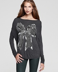 Take a bow in this fun-to-wear Lauren Moshi tee--it's the perfect gift for you and them. Take a bow in this fun-to-wear Lauren Moshi tee--it's the perfect gift for you and them.