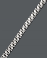 A not-so-simple chain adds an intricate layer to your look. Giani Benini's tulipano chain shines in a sterling silver setting. Approximate length: 7-1/4 inches. A not-so-simple chain adds an intricate layer to your look. Giani Benini's tulipano chain shines in a sterling silver setting. Approximate length: 7-1/4 inches.