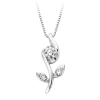 1/4 ct. tw. Diamond Sirena Flower Pendant in 14K White Gold 1/4 ct. tw. Diamond Sirena Flower Pendant in 14K White Gold