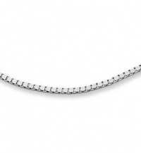 18 1mm Silver Plated Box Chain Necklace - Italian Style High Polish 18 1mm Silver Plated Box Chain Necklace - Italian Style High Polish